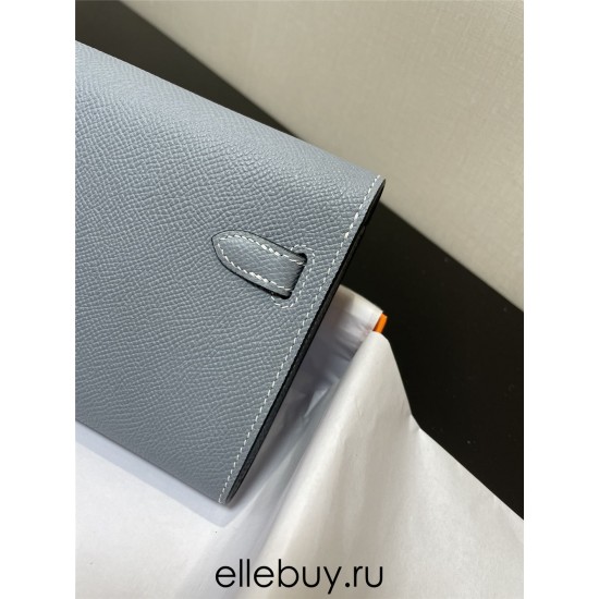 Hermes Hermès Kelly WOC 20.5 Light Blue Epsom Gold Hardware 20.5 x 11 x 2 cm Hand-Stitched