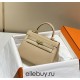 Hermes Hermès Mini Kelly 20 Togo Milk Tea Brown Gold Hardware Hand-Stitched