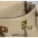 Hermes Hermès Mini Kelly 20 Togo Milk Tea Brown Gold Hardware Hand-Stitched