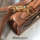 Hermes Hermès Mini Kelly 20 Togo Brown Gold Hardware Hand-Stitched