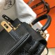 Hermes Hermès Mini Kelly 20 Togo Black Gold Hardware Hand-Stitched