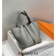 Hermes Hermès Picotin 22 Togo Grey Gold Hardware Hand-Stitched