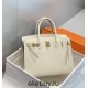 Hermes Hermès Birkin 30 Epsom External Stitching White Gold Hardware Hand-Stitched