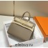 Hermes Hermès Birkin 25 Epsom External Stitching Grey Gold Hardware Hand-Stitched