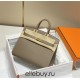 Hermes Hermès Birkin 25 Epsom External Stitching Grey Gold Hardware Hand-Stitched