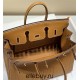 Hermes Hermès Birkin 25 Epsom External Stitching Brown Gold Hardware Hand-Stitched