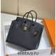 Hermes Hermès Birkin 25 Epsom External Stitching Black Gold Hardware Hand-Stitched