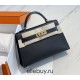 Hermes Hermès Mini Kelly 2 19 Epsom Black Gold Hardware Hand-Stitched