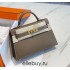 Hermes Hermès Mini Kelly 2 19 Epsom Grey Gold Hardware Hand-Stitched