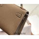 Hermes Hermès Mini Kelly 2 19 Epsom Grey Gold Hardware Hand-Stitched