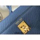 Hermes Hermès Mini Kelly 2 19 Epsom Dark Blue Gold Hardware Hand-Stitched