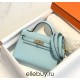 Hermes Hermès Mini Kelly 2 19 Epsom Sky Blue Gold Hardware Hand-Stitched