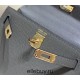 Hermes Hermès Mini Kelly 2 19 Epsom Dark Grey Gold Hardware Hand-Stitched