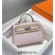 Hermes Hermès Mini Kelly 2 19 Epsom Dream Purple Silver Hardware Hand-Stitched