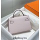 Hermes Hermès Mini Kelly 2 19 Epsom Dream Purple Silver Hardware Hand-Stitched