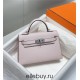 Hermes Hermès Mini Kelly 2 19 Epsom Dream Purple Silver Hardware Hand-Stitched