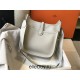 Hermes Hermès Evelyne 29 Togo Light Grey Silver Hardware Hand-Stitched