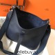 Hermes Hermès Evelyne 29 Togo Black Silver Hardware Hand-Stitched