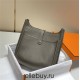 Hermes Hermès Evelyne 29 Togo Dark Grey Silver Hardware Hand-Stitched