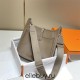 Hermes Hermès Evelyne 29 Togo Grey Silver Hardware Hand-Stitched