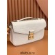 Louis Vuitton POCHETTE MÉTIS Metis EAST WEST Handbag in Monogram Empreinte Leather (M22942) - White: S-lock, 21.5x13.5x6cm