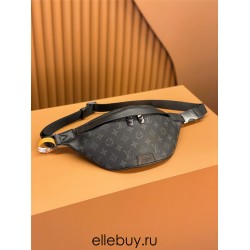 Louis Vuitton DISCOVERY Small Waist Bag (M46035) in Monogram Eclipse Black: 44x15x9cm