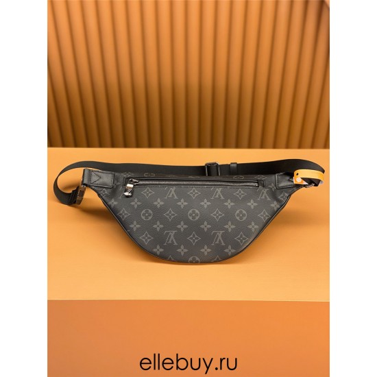 Louis Vuitton DISCOVERY Small Waist Bag (M46035) in Monogram Eclipse Black: 44x15x9cm