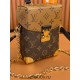 Louis Vuitton CAMERA BOX Handbag (M82465): Monogram and Monogram Reverse Canvas, Size - 12.5x17.6x6cm