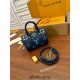 Louis Vuitton SPEEDY BANDOULIÈRE 20 Handbag (M46517) - Blue: Dégradé Monogram Empreinte Leather, Toron Handles, Adjustable Shoulder Strap, Size - 20.5x13.5x12cm