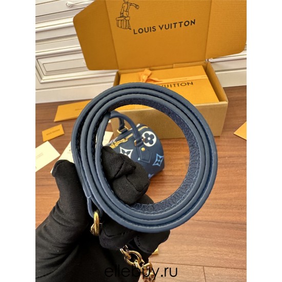 Louis Vuitton SPEEDY BANDOULIÈRE 20 Handbag (M46517) - Blue: Dégradé Monogram Empreinte Leather, Toron Handles, Adjustable Shoulder Strap, Size - 20.5x13.5x12cm