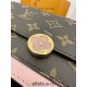 Louis Vuitton FLORE Chain Wallet (M67405) - Cherry Red: Monogram Canvas and Calfskin, Size - 17.5x11.5x3.5cm