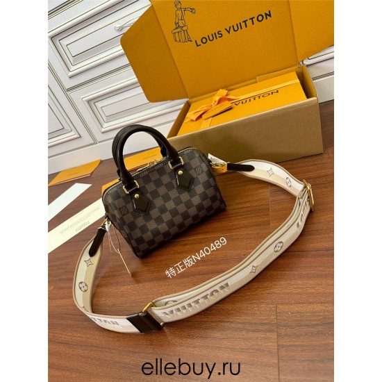 Louis Vuitton Speedy Bandoulière 20 Handbag (M40489): Monogram Canvas, Size - 20.5x13.5x12cm