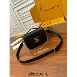 Louis Vuitton OXFORD Handbag (M22735) - Black: Soft Grained Leather, Size - 22x16x9.5cm