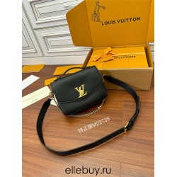 Louis Vuitton OXFORD Handbag (M22735) - Black: Soft Grained Leather, Size - 22x16x9.5cm