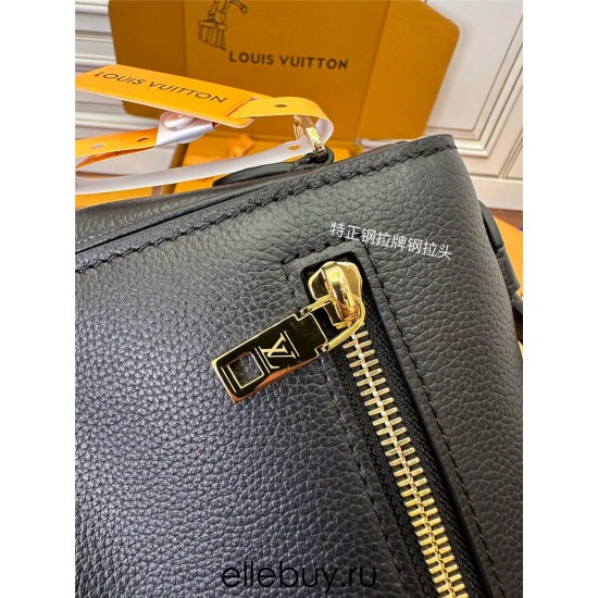 Louis Vuitton OXFORD Handbag (M22735) - Black: Soft Grained Leather, Size - 22x16x9.5cm