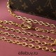 Louis Vuitton Wallet On Chain Lily (M82509): Circle Pendant, Size - 10.7x10.2x3.5cm