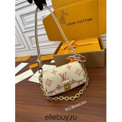 Louis Vuitton FAVORITE Handbag (M46393) - Strawberry White: Monogram Empreinte Embossed Leather, Size - 24x14x9cm