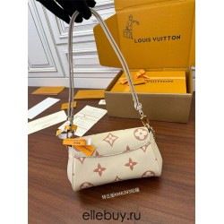 Louis Vuitton FAVORITE Handbag (M46393) - Strawberry White: Monogram Empreinte Embossed Leather, Size - 24x14x9cm