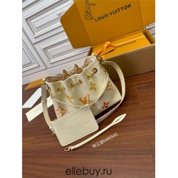 Louis Vuitton Summer Bundle Handbag (M46545) - Yellow Print: Dégradé Monogram Empreinte Embossed Leather, Size - 28x20x11.5 cm