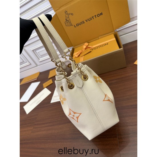 Louis Vuitton Summer Bundle Handbag (M46545) - Yellow Print: Dégradé Monogram Empreinte Embossed Leather, Size - 28x20x11.5 cm