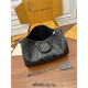 Louis Vuitton KEEPALL BANDOULIÈRE 35 Handbag (M46655) - Monogram Eclipse Black: Coated Canvas, Size - 34x21x16cm