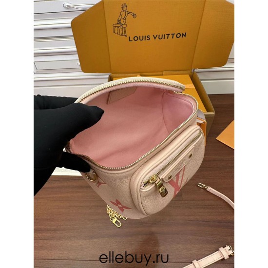 Louis Vuitton MINI BUMBAG Handbag (M82347) - Pink: Gradient Series, Monogram Empreinte Leather, Monogram Embossing, Size - 17x12x9.5cm