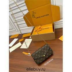 Louis Vuitton Pochette FÉLICIE Felicie Handbag (M61276/M81896) - Monogram: Size - 21x12x3cm