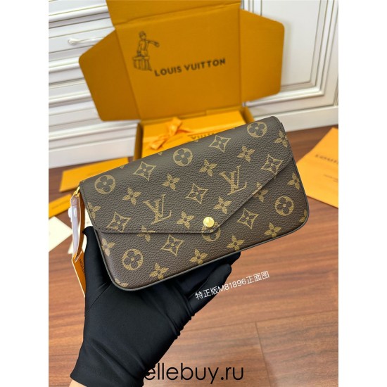 Louis Vuitton Pochette FÉLICIE Felicie Handbag (M61276/M81896) - Monogram: Size - 21x12x3cm