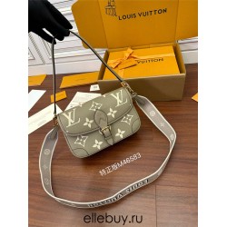 Louis Vuitton Diane Elephant Grey Print Handbag (M46583): Size - 23x16x8.5cm