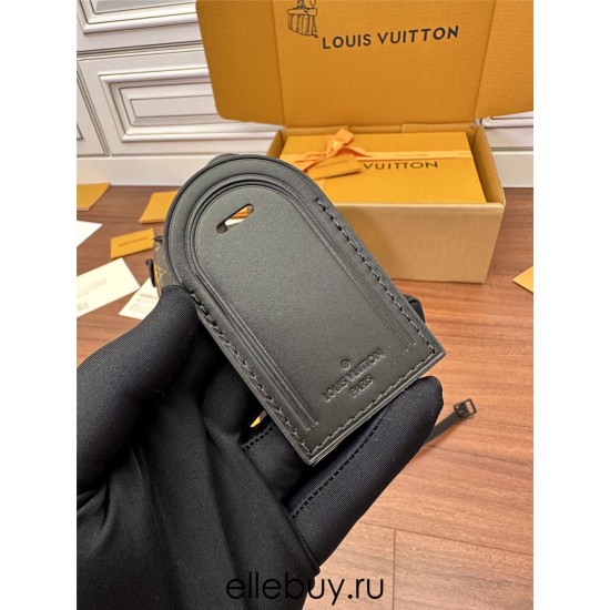 Louis Vuitton Yellow Leather Men's Pillow Bag (M46687) - Keepall Handbag: Monogram Embossed Taurillon Leather, Size - 25x15x11cm