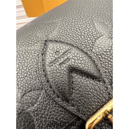 Louis Vuitton DIANE Handbag (M46386) - Black: Classic Monogram Empreinte Embossed Leather, Size - 23x16x8.5cm