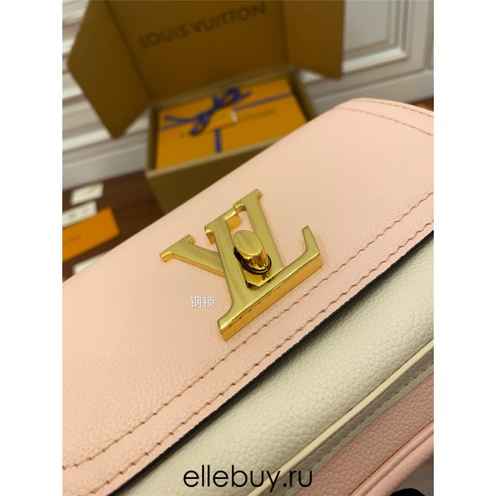 Louis Vuitton LOCKME TENDER Handbag (M58555) - Pink: Soft Grained Calfskin, Size - 19x13x8cm