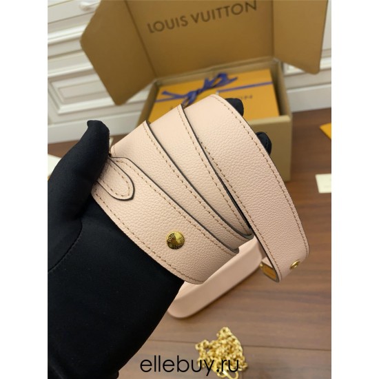 Louis Vuitton LOCKME TENDER Handbag (M58555) - Pink: Soft Grained Calfskin, Size - 19x13x8cm