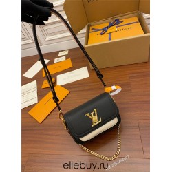 Louis Vuitton LOCKME TENDER Handbag (M58557) - Black: Soft Grained Calfskin, Size - 19x13x8cm